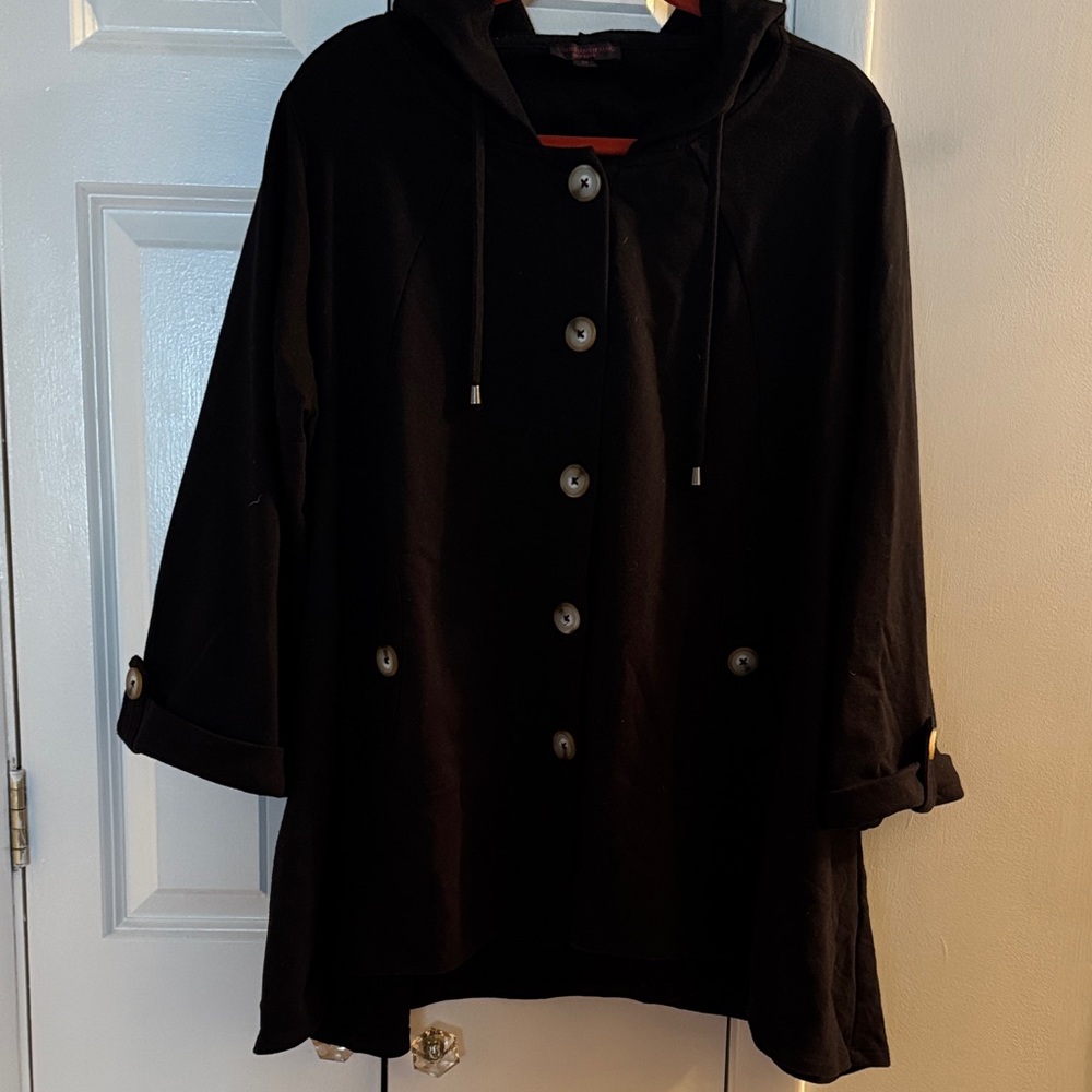 Wonderful Christian Soriano French Terry Hooded Tunic, size 3X